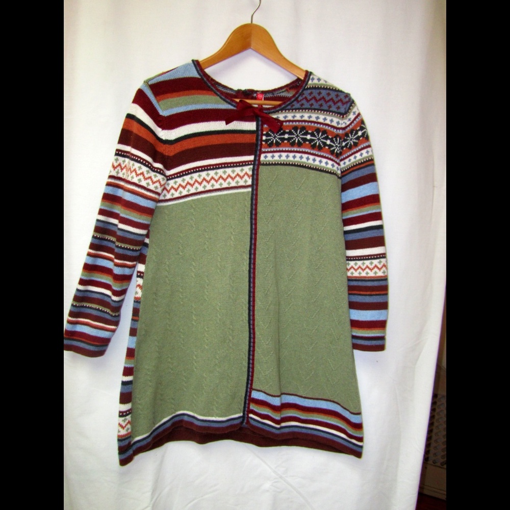 Hanna Andersson Storyteller Sweater Dress 140/ 12